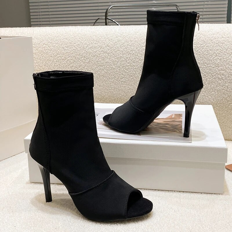 Papēžu kurpes Pieaugušajiem, Puika ar rāvējslēdzēju Modes Pārvalks Papēdis Sieviešu sandales Elegantas Sexy Šņorējamas Deju Kurpes Sieviešu Apavi ar papēžiem Peep Toe Trends