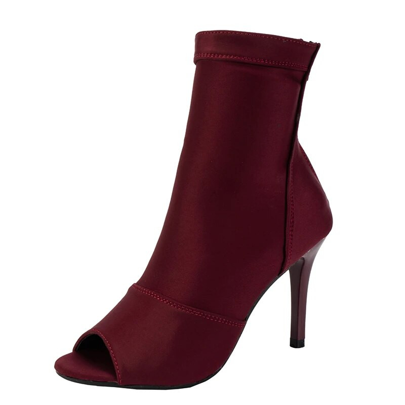 Papēžu kurpes Pieaugušajiem, Puika ar rāvējslēdzēju Modes Pārvalks Papēdis Sieviešu sandales Elegantas Sexy Šņorējamas Deju Kurpes Sieviešu Apavi ar papēžiem Peep Toe Trends