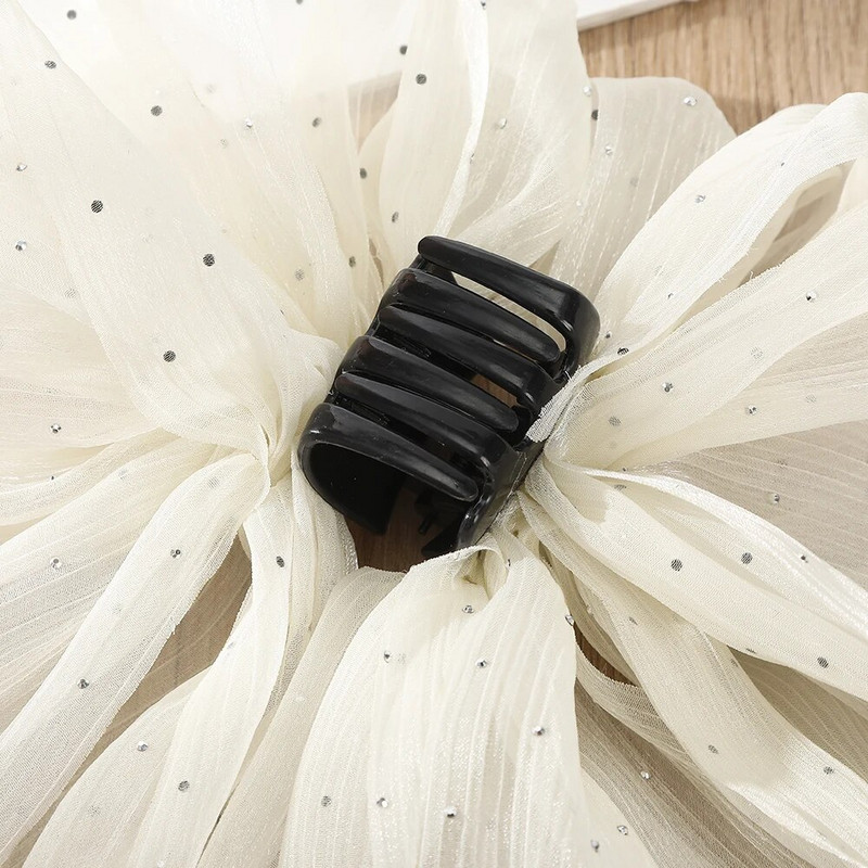 Liela loka matu spīle Jauna matu sprādze sievietēm korejiešu saldā zirgaste Matu krabji Matu sprādze meiteņu lente Neslīdoši matu aksesuāri