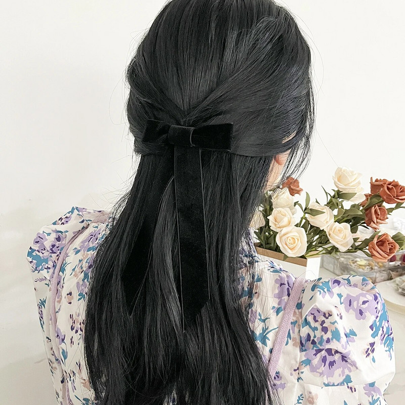 Modes samta loku matu sprādze sievietēm, meitenēm vienkrāsains matu rokturis, vintage duckbill klips Galvassegas, festivāla matu aksesuāri, karsti