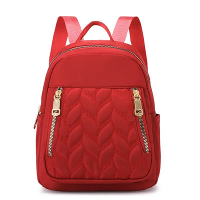 New Fashion Rucsac pentru femei Urban Simplu Rucsac casual Trend Travel Geantă din nailon de culoare solidă Geantă de doamnă ușoară impermeabilă