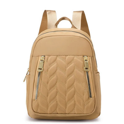 New Fashion Rucsac pentru femei Urban Simplu Rucsac casual Trend Travel Geantă din nailon de culoare solidă Geantă de doamnă ușoară impermeabilă