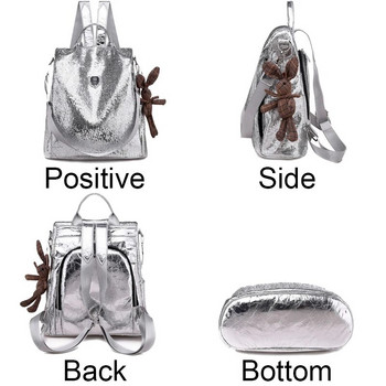 2023 Модни дамски раници против кражба Ученически чанти за пътуване с голям капацитет Мека кожена ежедневна чанта за през рамо М Ochila