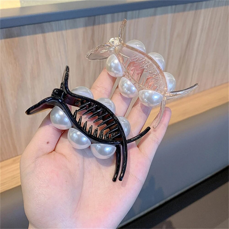 Jauna pērļu matu spīle sievietēm, kotletes galva, fiksēta matu veidošanas rīki matadata Aksesuāri Rotaslietas