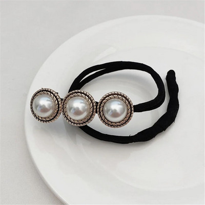 Κομψό κοχύλι Pearl Lazy μπουκλές μαλλιών με φιόγκο Barrettes πλεκτά μαλλιά τεχνούργημα Vintage γυναίκες Flower DIY Hair Maker Tools Scrunchies
