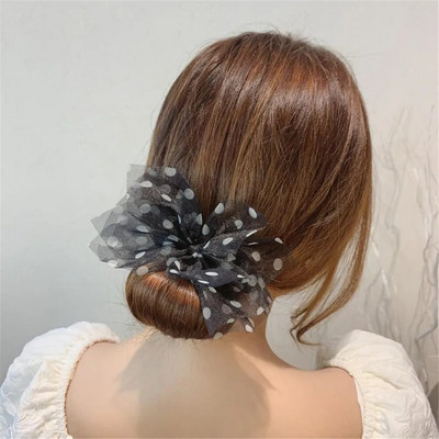 Κομψό κοχύλι Pearl Lazy μπουκλές μαλλιών με φιόγκο Barrettes πλεκτά μαλλιά τεχνούργημα Vintage γυναίκες Flower DIY Hair Maker Tools Scrunchies