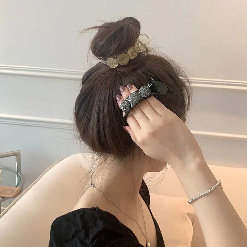 Akrila kalnu strēles priekšgala matu spīle sievietēm, kotletes galvai fiksēti matu veidošanas rīki, matu sprādzes matu aksesuāri, zirgastes sprādze