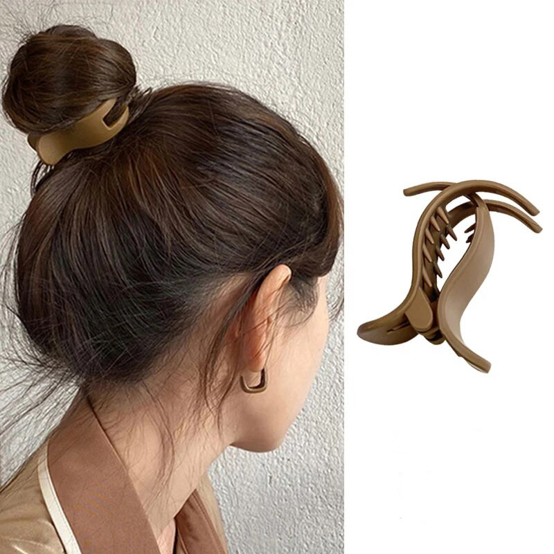 Akrila kalnu strēles priekšgala matu spīle sievietēm, kotletes galvai fiksēti matu veidošanas rīki, matu sprādzes matu aksesuāri, zirgastes sprādze