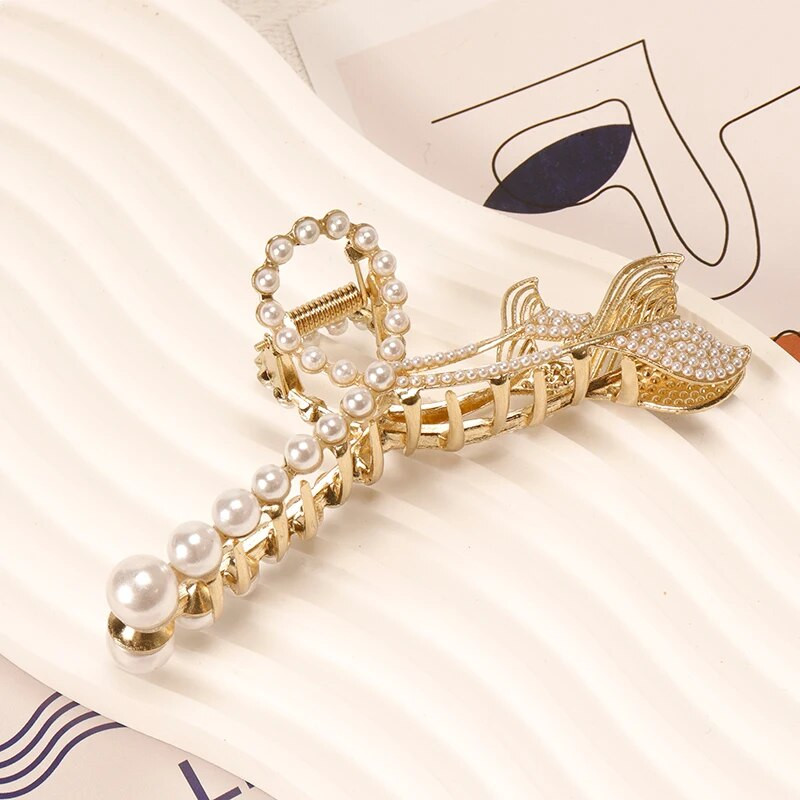 Vintage dobas ģeometriskas matu sprādzes Metāla matu spīle Metāla sakausējuma krusteniska matu sprādze galvas saite Matu sprādze Matu krabis Sieviešu matu aksesuāri