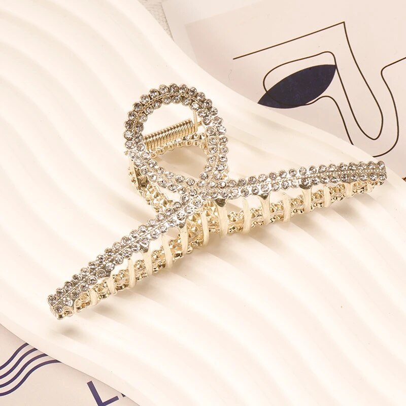 Vintage dobas ģeometriskas matu sprādzes Metāla matu spīle Metāla sakausējuma krusteniska matu sprādze galvas saite Matu sprādze Matu krabis Sieviešu matu aksesuāri