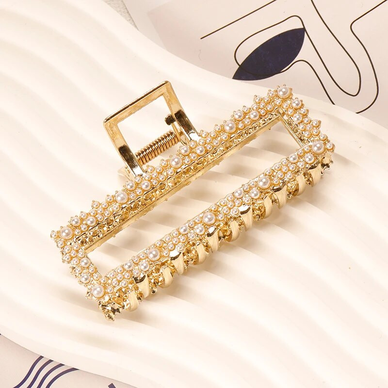 Vintage dobas ģeometriskas matu sprādzes Metāla matu spīle Metāla sakausējuma krusteniska matu sprādze galvas saite Matu sprādze Matu krabis Sieviešu matu aksesuāri