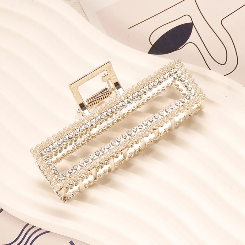 Vintage dobas ģeometriskas matu sprādzes Metāla matu spīle Metāla sakausējuma krusteniska matu sprādze galvas saite Matu sprādze Matu krabis Sieviešu matu aksesuāri