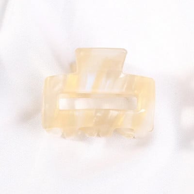 2023 Κορεάτικο στυλ ακρυλικό PVC Mini Hollow Γεωμετρικό γυναικείο κλιπ μαλλιών μονόχρωμο Crab Claw Girl Φουρκέτα Αξεσουάρ μαλλιών Barrette