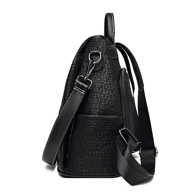 Modes sieviešu mugursoma Luksusa dizaineru sieviešu mugursoma pretaizdzīšanas mugursoma Mīkstas ādas skolas somas Lielas ietilpības ceļojumu somas Mochila