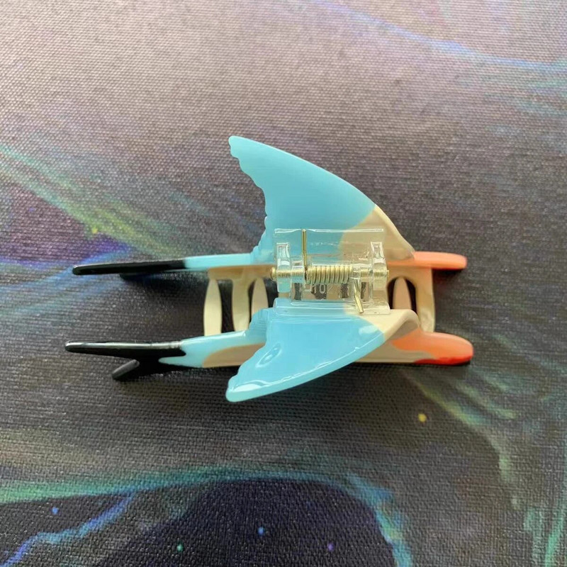 Radošs jocīgs acetāta bezdelīga formas matu spīļu saspraude sievietēm Moderns krāsains putns, dzīvnieks matu sprādzes matu aksesuāru rīks 2023