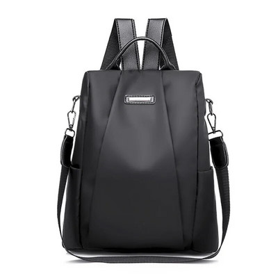 Mochila de călătorie pentru femei, cu capacitate mare, stil simplu, rucsac antifurt, geantă mare de umăr din țesătură impermeabilă