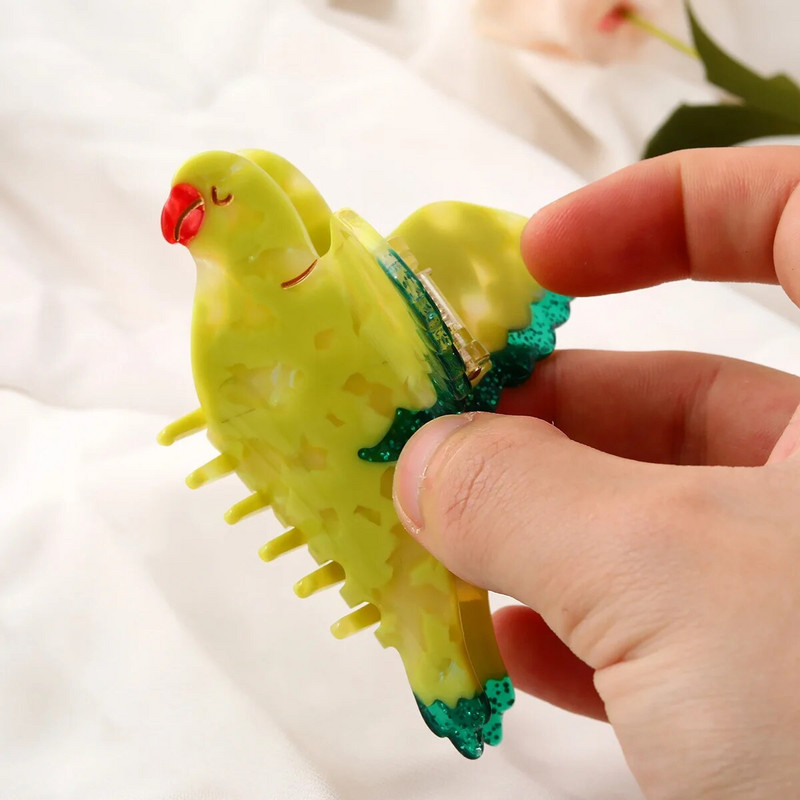 1 gab Sieviešu Acetate Barrette Animal Hair Clip Fashion Elegant Barrette