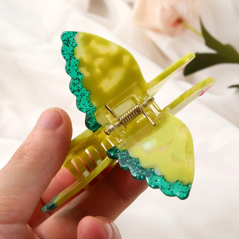 1 gab Sieviešu Acetate Barrette Animal Hair Clip Fashion Elegant Barrette