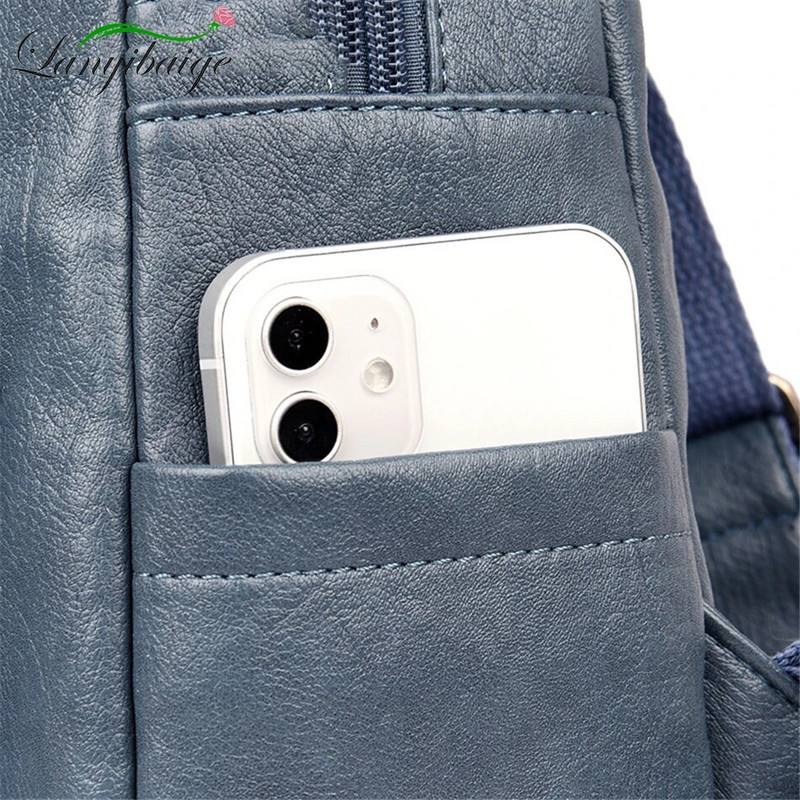 Sieviešu lielas ietilpības mugursomas maki Augstas kvalitātes ādas sieviešu vintage soma Skolas somas Ceļojumu soma Sieviešu grāmatu soma mugursoma