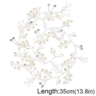 Western Wedding Fashion Headdress For Bride Χειροποίητο στέμμα γάμου Floral μαργαριτάρι αξεσουάρ μαλλιών Στολίδια για φουρκέτα
