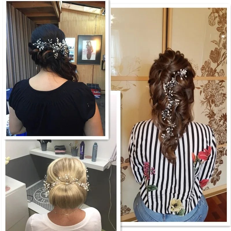 Rietumu kāzu modes galvassega līgavai Roku darbs kāzu kronis ziedu pērļu matu aksesuāri matadata rotājumi