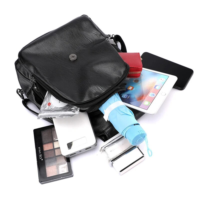 Karstā izpārdošana Augstas kvalitātes ādas mugursoma sieviešu plecu somas Daudzfunkcionāla ceļojumu mugursoma Skolas somas meitenēm soma Mochila