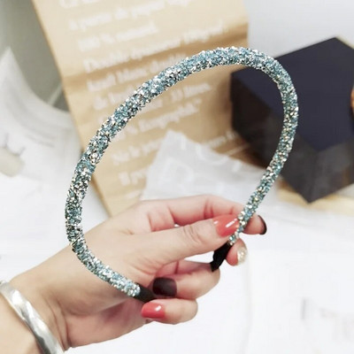 Fashion Coreea Crystal Moale Bentita pentru femei Strasuri Banda de păr Mărge Bezel Fete Accesorii pentru păr Accesorii simple pentru cap