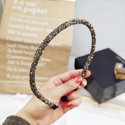 Fashion Coreea Crystal Moale Bentita pentru femei Strasuri Banda de păr Mărge Bezel Fete Accesorii pentru păr Accesorii simple pentru cap