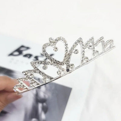 Fashion Rhinestone Crowns Headband Queen Princess Crown Hair Jewelry Παιδική παράσταση χορού Αξεσουάρ για τα μαλλιά γάμου