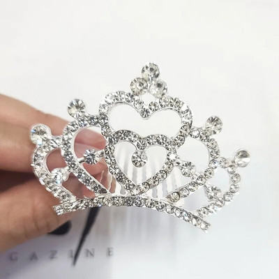 Fashion Rhinestone Crowns Headband Queen Princess Crown Hair Jewelry Παιδική παράσταση χορού Αξεσουάρ για τα μαλλιά γάμου