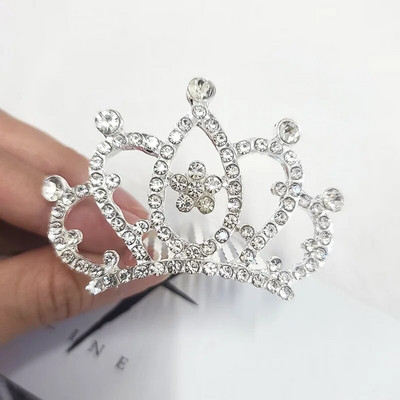 Fashion Rhinestone Crowns Headband Queen Princess Crown Hair Jewelry Παιδική παράσταση χορού Αξεσουάρ για τα μαλλιά γάμου