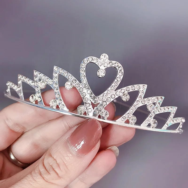Modes Rhinestone Crowns Galvassegas Karalienes Princeses Crown Matu Rotaslietas Bērnu deju priekšnesums Kāzu ballīte Matu aksesuāri