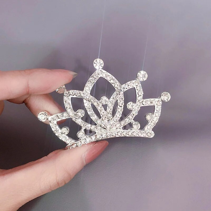 Modes Rhinestone Crowns Galvassegas Karalienes Princeses Crown Matu Rotaslietas Bērnu deju priekšnesums Kāzu ballīte Matu aksesuāri
