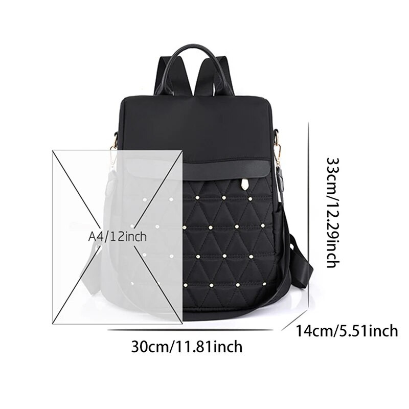 Modes somas sievietēm Augstas kvalitātes neilona mugursomas sievietēm lielas ceļojumu mugursomas lielas skolas somas pusaudžu meitenēm plecu soma