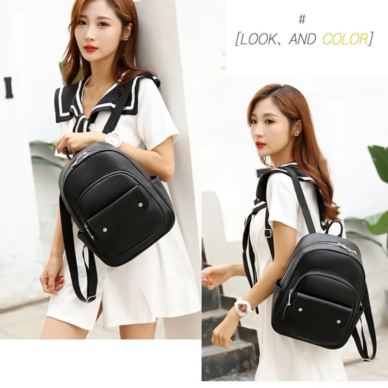 Modes mugursoma sieviešu plecu soma liela ietilpība sieviešu mugursomas Mīkstas ādas skolas soma pusaudžu meitenēm ceļojumu mugursoma