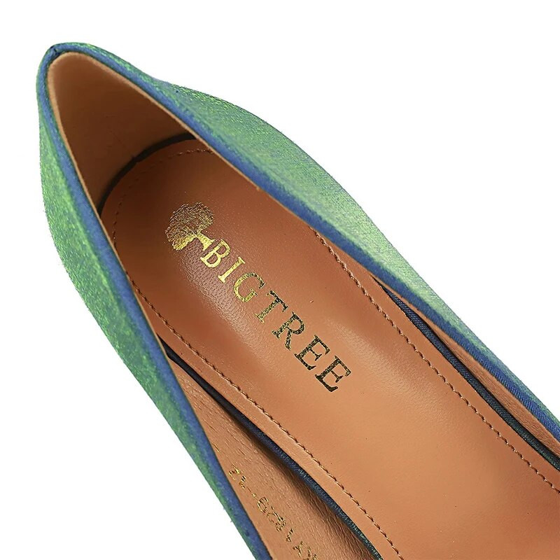 BIGTREE Apavi Mode Sieviešu Pumpas Satīna auduma Pumpas Sieviešu Apavi Stiletto Augstpapēžu kurpes Kāzu Apavi Sieviešu papēži Lielizmērs 42 43