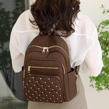 Модна чанта Дамски висококачествени найлонови раници Голяма женска раница за пътуване Големи училищни чанти за тийнейджърки Чанта през рамо