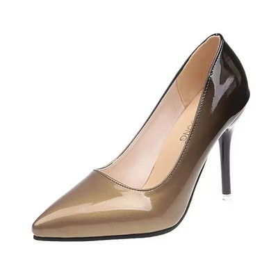 Pompe de damă pantofi cu toc înalt degradat sexy 10 cm 12 cm tocuri subțiri cu vârf ascuțit pantofi de nuntă pentru femei cu platformă mărime mare 45
