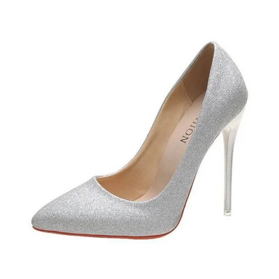 Pompe de damă pantofi cu toc înalt degradat sexy 10 cm 12 cm tocuri subțiri cu vârf ascuțit pantofi de nuntă pentru femei cu platformă mărime mare 45