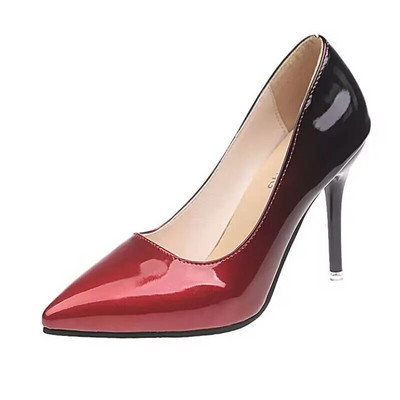 Pompe de damă pantofi cu toc înalt degradat sexy 10 cm 12 cm tocuri subțiri cu vârf ascuțit pantofi de nuntă pentru femei cu platformă mărime mare 45