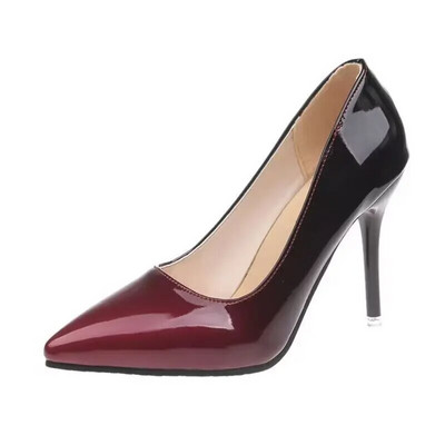 Pompe de damă pantofi cu toc înalt degradat sexy 10 cm 12 cm tocuri subțiri cu vârf ascuțit pantofi de nuntă pentru femei cu platformă mărime mare 45