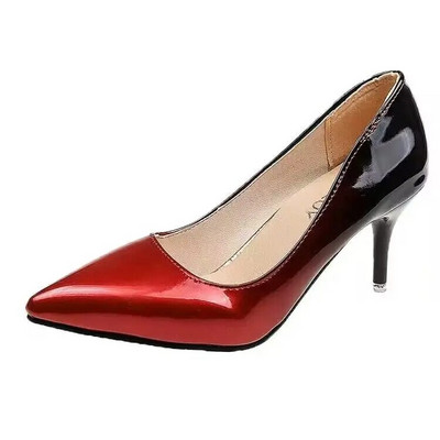 Pompe de damă pantofi cu toc înalt degradat sexy 10 cm 12 cm tocuri subțiri cu vârf ascuțit pantofi de nuntă pentru femei cu platformă mărime mare 45