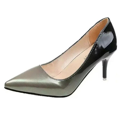 Pompe de damă pantofi cu toc înalt degradat sexy 10 cm 12 cm tocuri subțiri cu vârf ascuțit pantofi de nuntă pentru femei cu platformă mărime mare 45