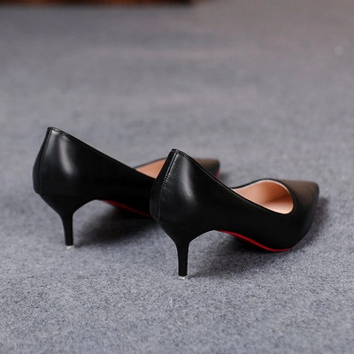 Pantofi negri cu toc înalt 34-43 pantofi pentru femei de mărime mare 10 cm pantofi de nuntă stiletto subțiri pentru banchet pantofi de petrecere sexy cu vârf ascuțit