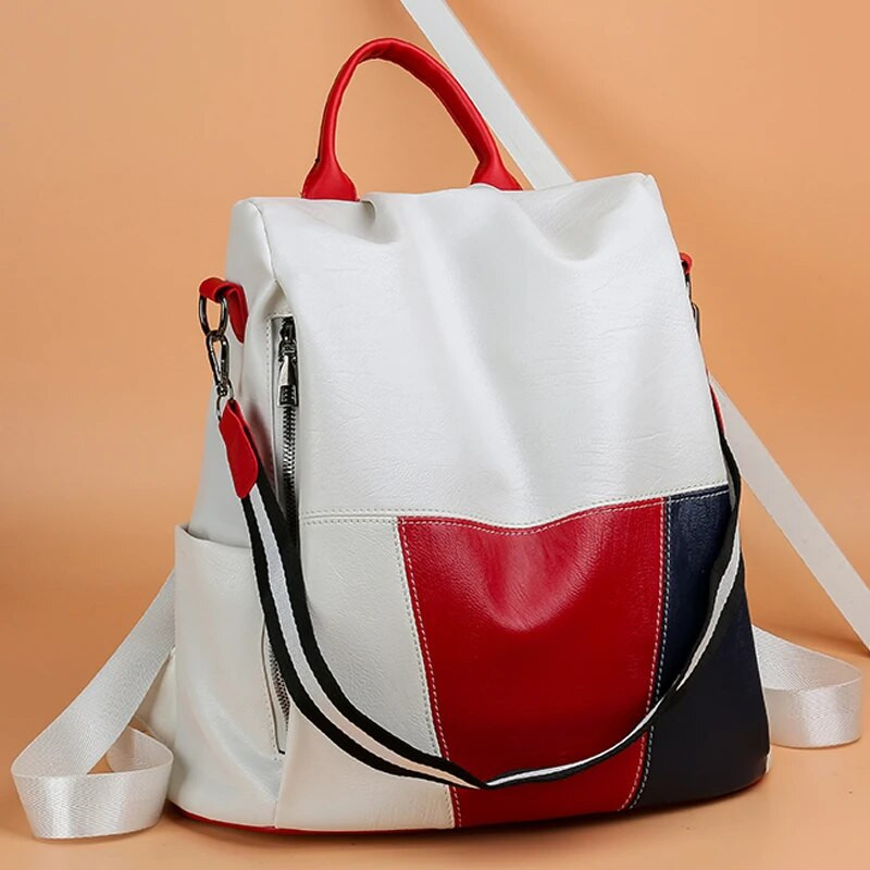 2023. gada jauna augstas kvalitātes PU ādas sieviešu mugursoma pretaizdzīšanas ceļojumu mugursoma liela ietilpības skolas somas pusaudžu meitenēm Mochila