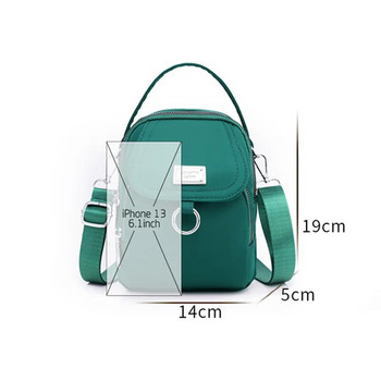 Модна 3-слойна дамска мини чанта от висококачествена издръжлива материя Малка чанта за през рамо за момичета В красив стил Дамска мини чанта Чанта за телефон