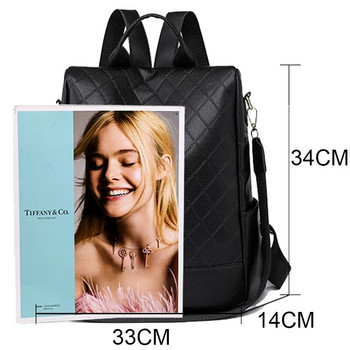 Дамска модна раница Висококачествена ученическа чанта с голям капацитет Луксозна дизайнерска чанта против кражба Дамска чанта за пътуване Чанти през рамо Сак