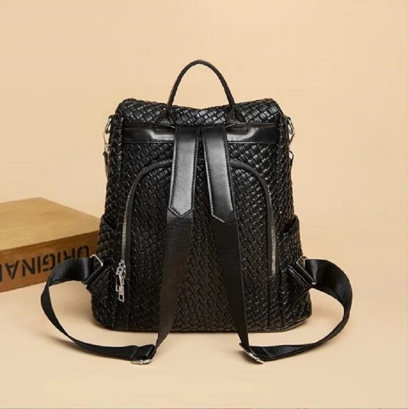 Jaunas modes luksusa daudzfunkcionālas pretaizdzīšanas ceļojumu mugursomas sievietēm lielas ietilpības ādas plecu somas Skolas somas somas