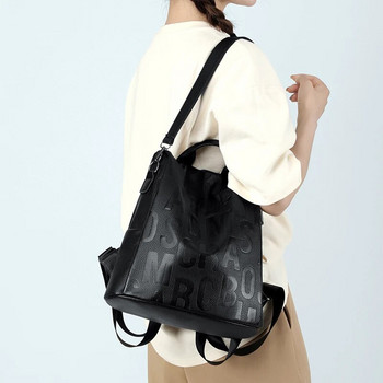 Αντικλεπτικό δερμάτινο σακίδιο πλάτης Γυναικεία Vintage τσάντα ώμου Γυναικεία τσάντα ταξιδιού υψηλής χωρητικότητας Σχολικές τσάντες για κορίτσια Mochila Feminina