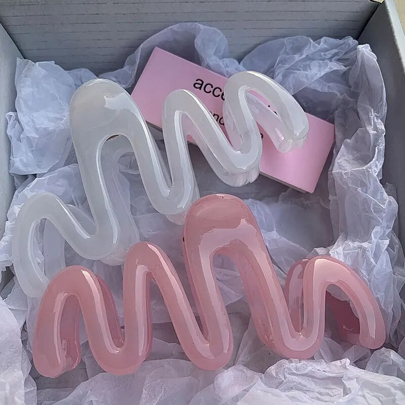 Modernas Claw Clip Krabju matu sprādzes INS Sieviešu galvas aizmugures matadata 2023 Jaunas matētas lielas haizivs krabju matu sprādzes Aksesuāri sievietēm